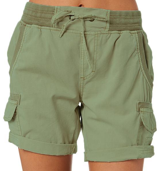 Lösa shorts med hög midja för damer