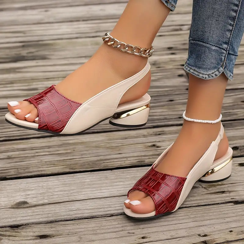 Sophia | Eleganta Läder Sandaler
