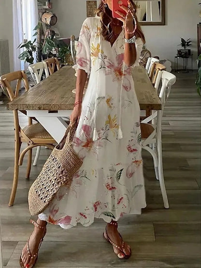 Dianna - Boho Magen Täckande Klänning
