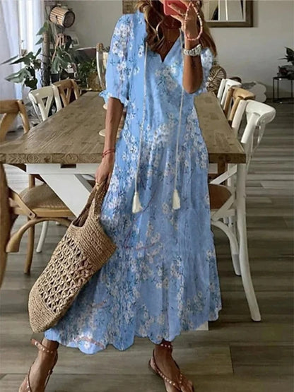 Dianna - Boho Magen Täckande Klänning