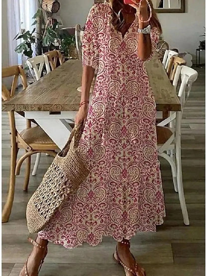 Dianna - Boho Magen Täckande Klänning