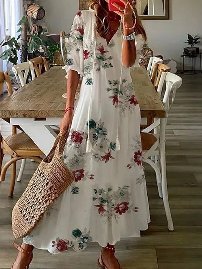 Dianna - Boho Magen Täckande Klänning