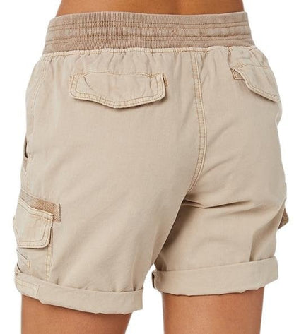 Lösa shorts med hög midja för damer