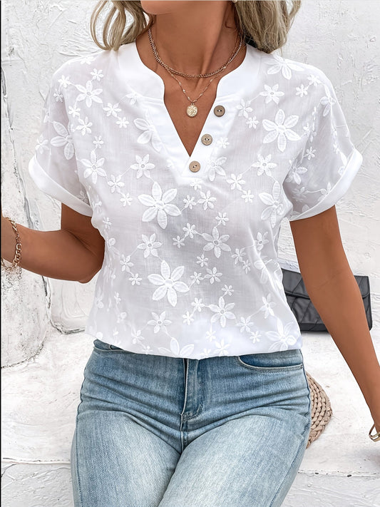 Amara| Elegant Vit Blus