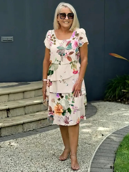 Juno– Elegant Maxiklänning med Blommönster