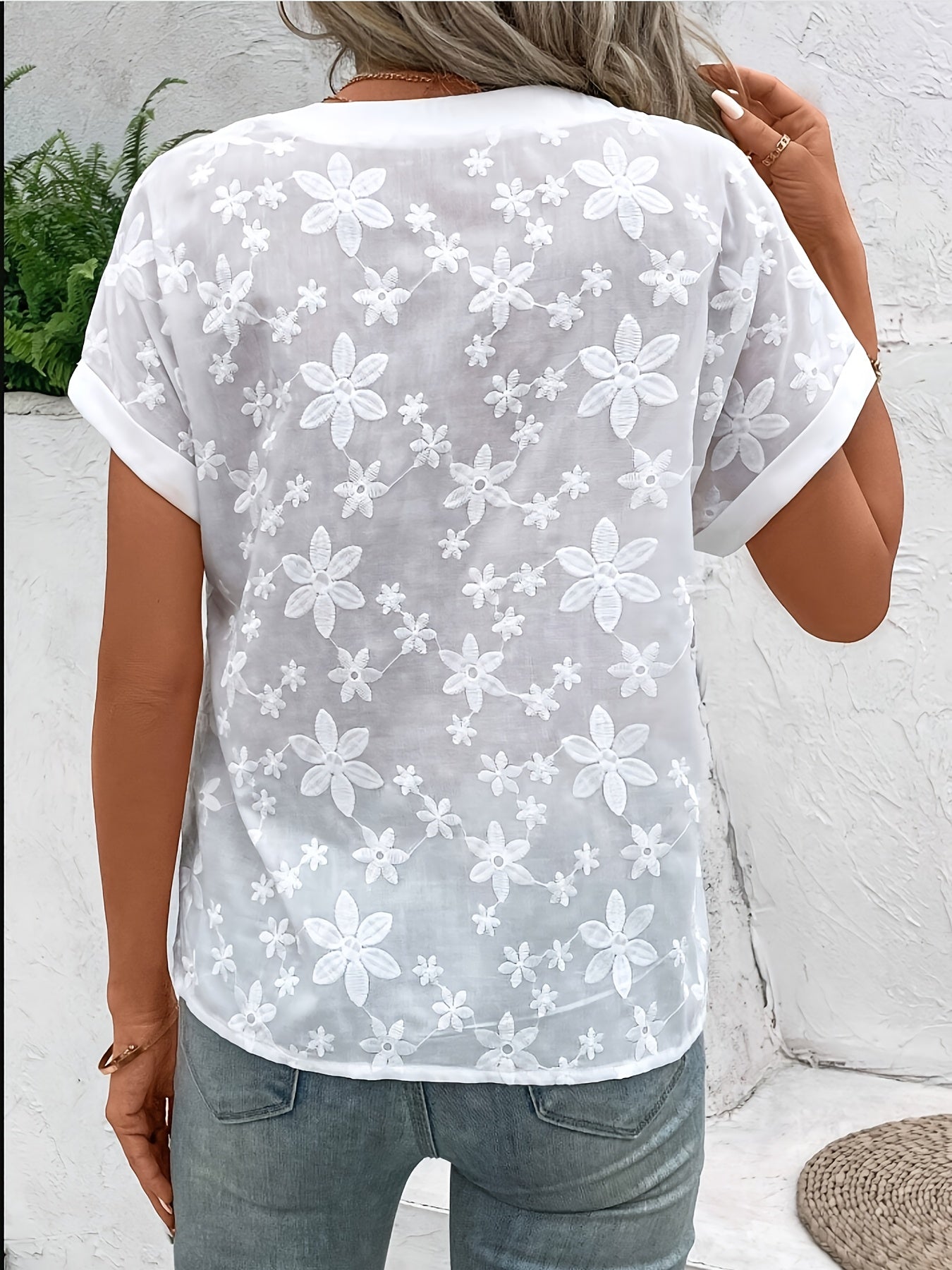 Amara| Elegant Vit Blus
