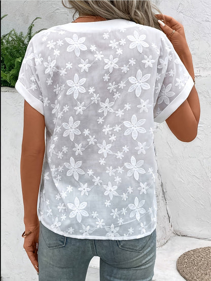 Amara| Elegant Vit Blus