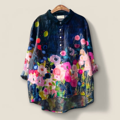 Ellin | Romantisk Blommig Blus