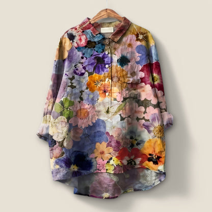 Ellin | Romantisk Blommig Blus