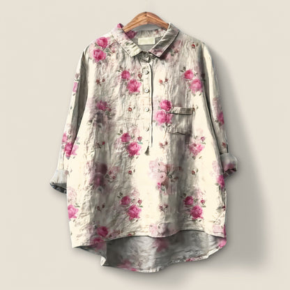 Ellin | Romantisk Blommig Blus