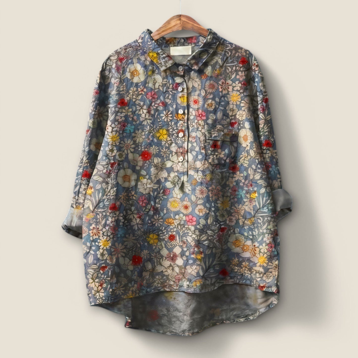 Ellin | Romantisk Blommig Blus