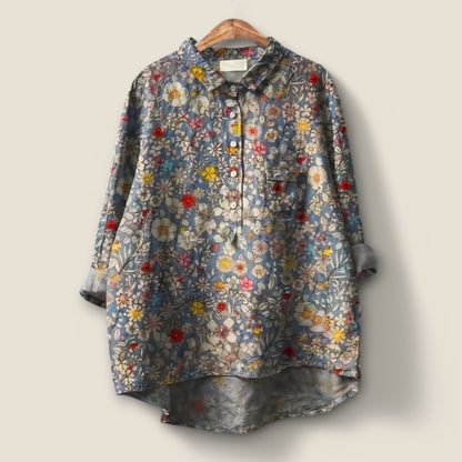 Ellin | Romantisk Blommig Blus