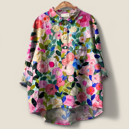 Ellin | Romantisk Blommig Blus