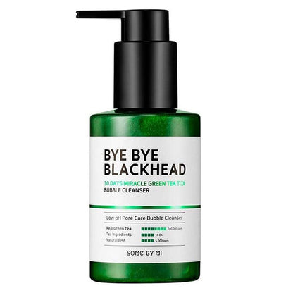 Some By Me Bye Bye Blackhead 30 Days Miracle Green Tea Tox Bubble Cleanser 120g