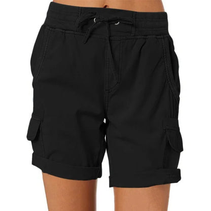 Lösa shorts med hög midja för damer