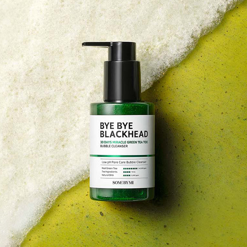 Some By Me Bye Bye Blackhead 30 Days Miracle Green Tea Tox Bubble Cleanser 120g