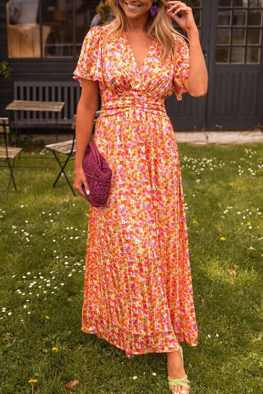 Sandra | Elegant maxiklänning med V-ringning